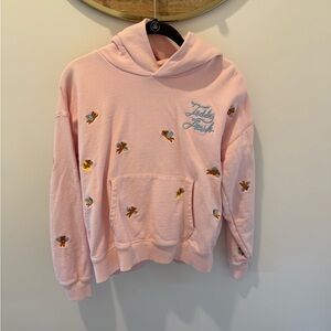 Teddy Fresh Pink Angel Teddy Bears Embroidered Hoodie